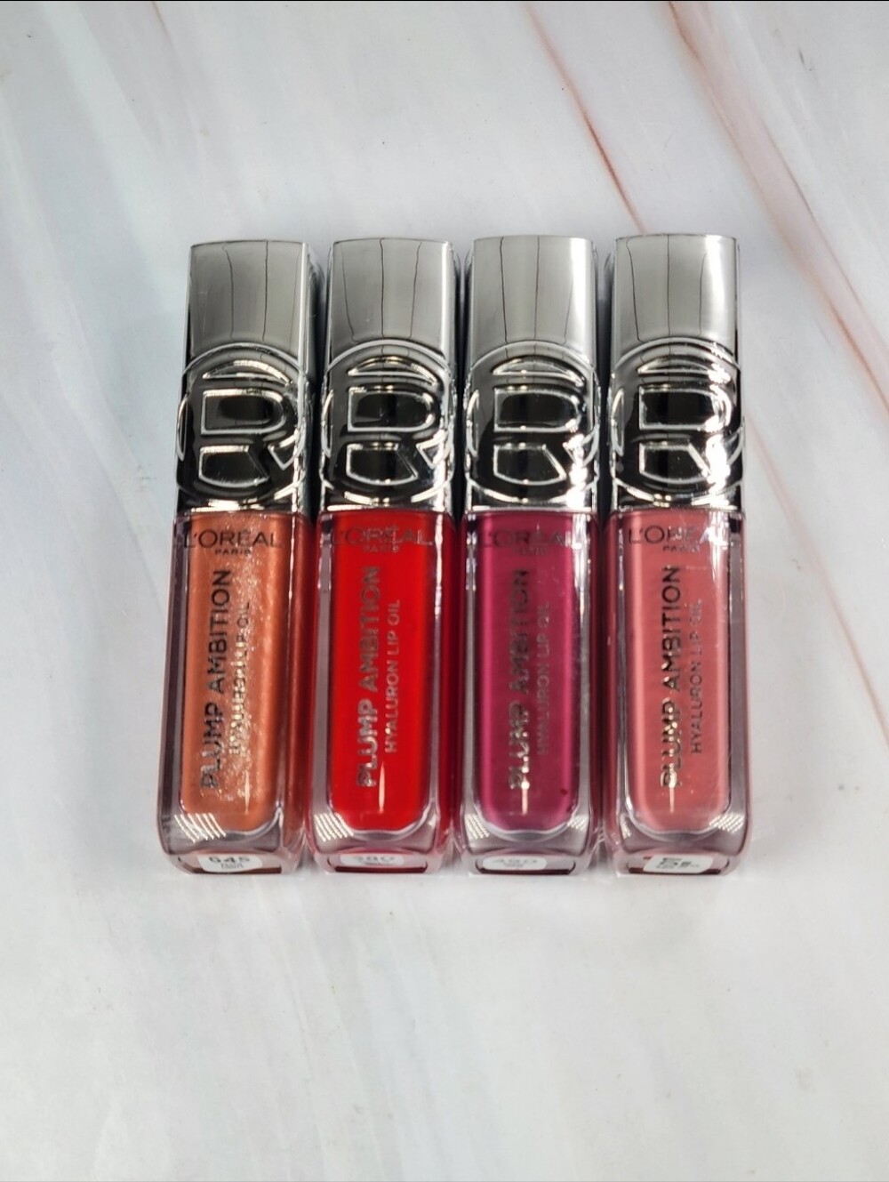 L'oreal Plump Ambition Hyaluron Lip Oil Bundle NEW!